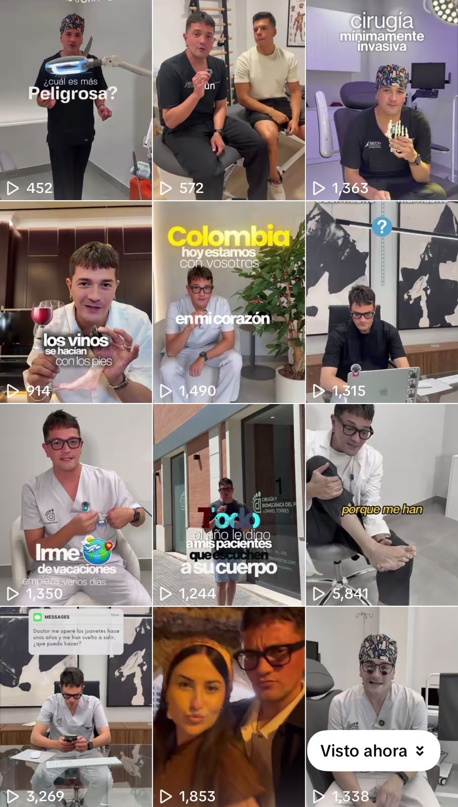 Videos médicos del Dr. Daniel Torres en TikTok